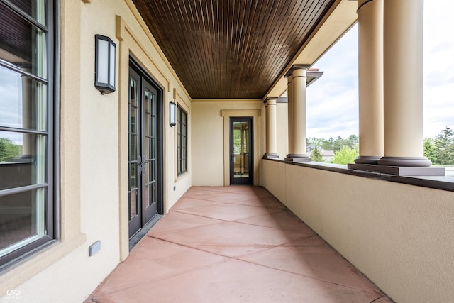 view of balcony