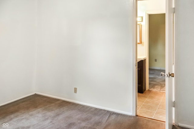1020 E Sixth St, Greenfield, IN 46140 - spare room featuring light colored carpet and baseboards