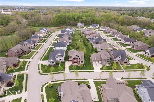 1013 Domino Dr, Carmel, IN 46032 - aerial view with a view of trees and a residential view