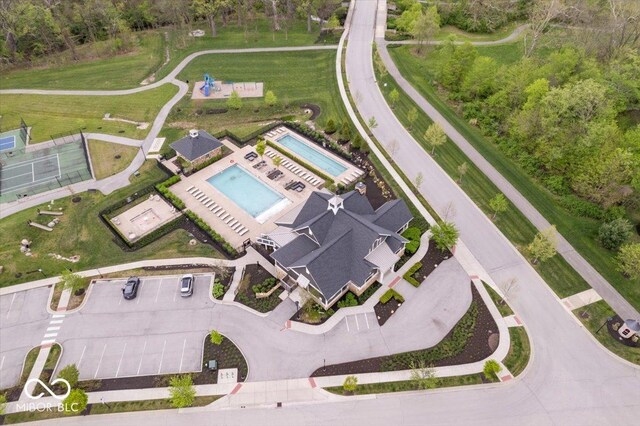 1013 Domino Dr, Carmel, IN 46032 - bird's eye view