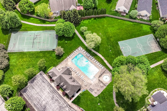 12092 Sugar Creek Rd, Noblesville, IN 46060 - drone / aerial view of a pool area