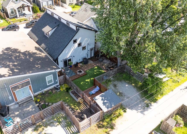 715 Terrace Ave, Indianapolis, IN 46203 - aerial perspective of suburban area
