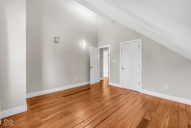 715 Terrace Ave, Indianapolis, IN 46203 - bonus room with lofted ceiling and wood-type flooring