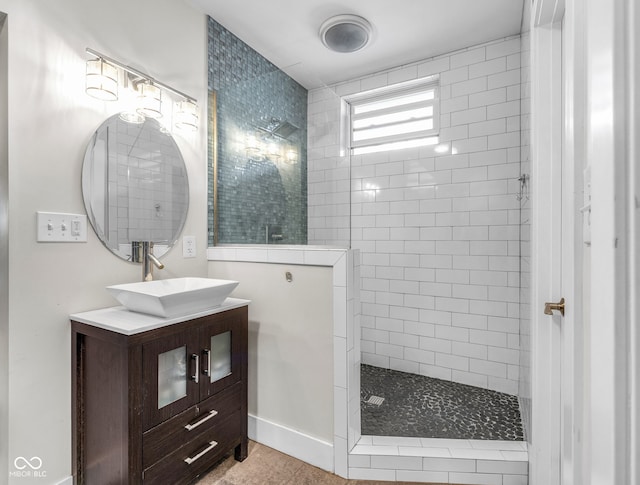 715 Terrace Ave, Indianapolis, IN 46203 - full bath featuring a walk in shower and vanity