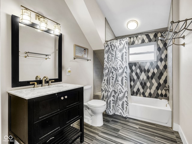 715 Terrace Ave, Indianapolis, IN 46203 - full bathroom with shower / bath combination with curtain and vanity