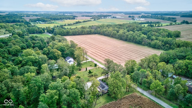 bird's eye view featuring a rural view