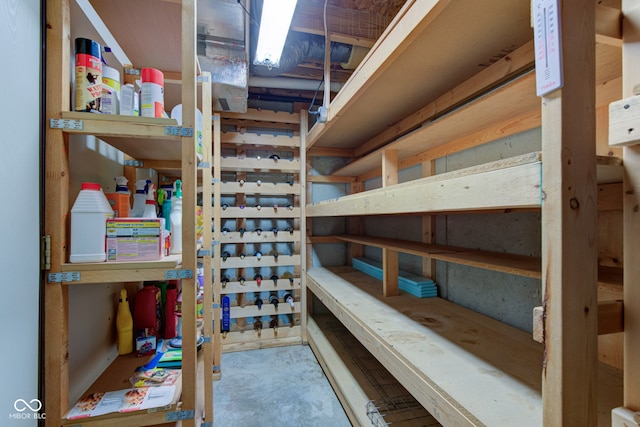 view of storage room