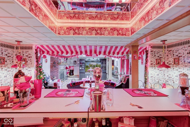 view of dining area
