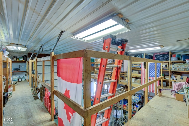 view of storage