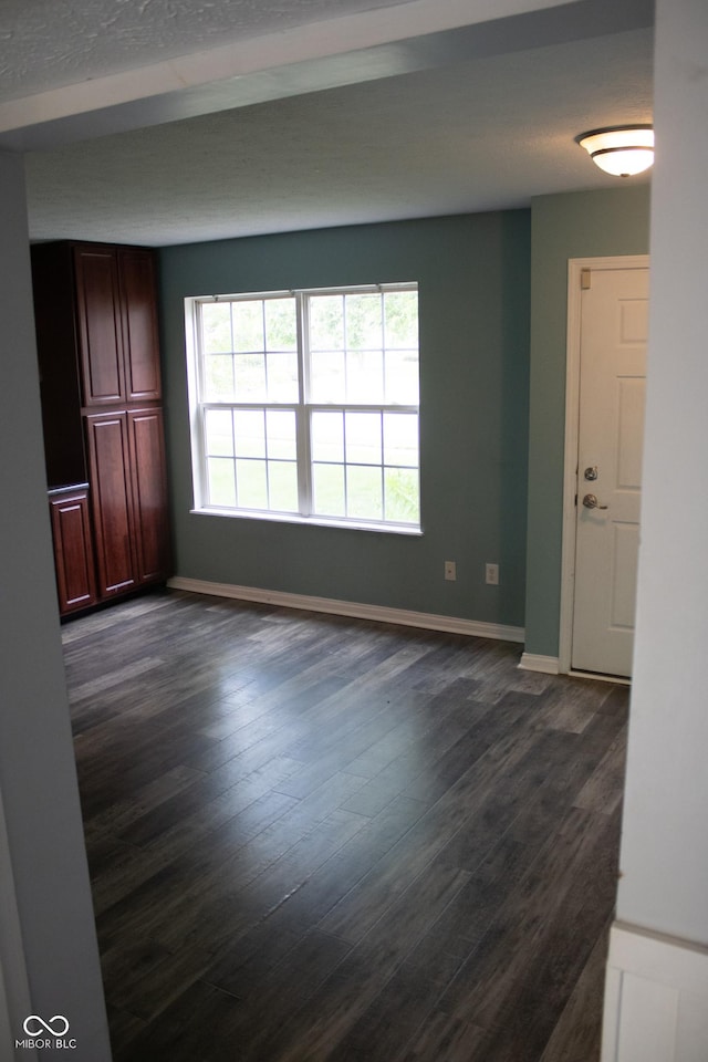 8912 Hosta Way, Indianapolis, IN 46113 - unfurnished room with baseboards and dark wood-style floors