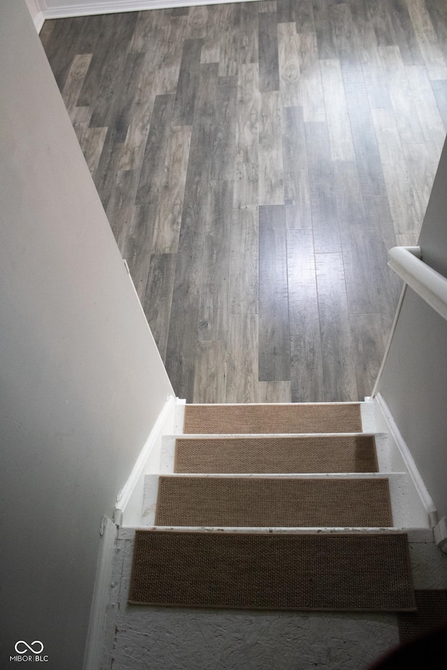 8912 Hosta Way, Indianapolis, IN 46113 - stairway with wood finished floors