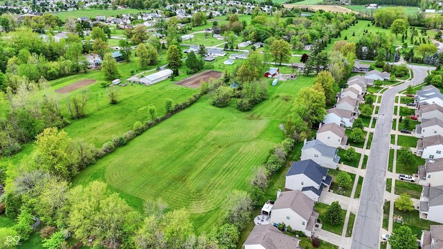 aerial perspective of suburban area