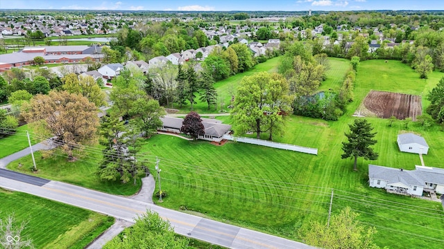 aerial perspective of suburban area