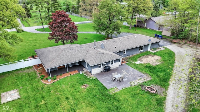 aerial view of property and surrounding area