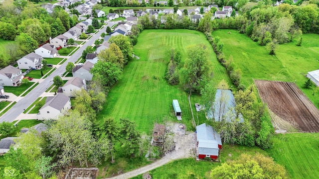 aerial perspective of suburban area