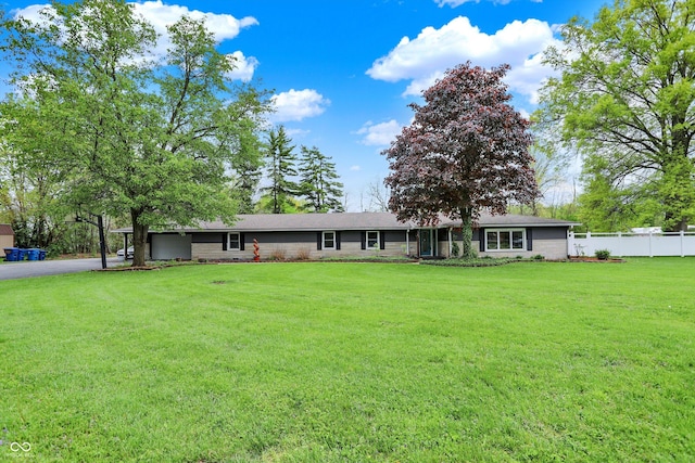 view of ranch-style house