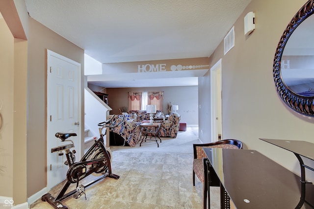 7303 Beal Ln, Indianapolis, IN 46217 - hallway with a textured ceiling