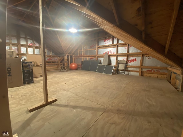 view of attic