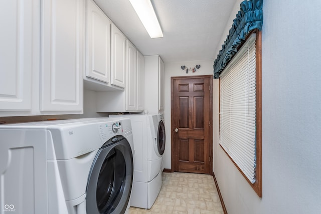 1421 Stoney Creek Cir, Carmel, IN 46032 - laundry area featuring independent washer and dryer and cabinet space