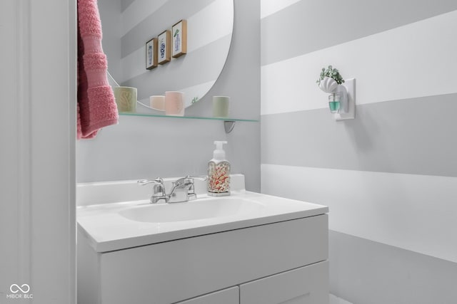 bathroom featuring vanity