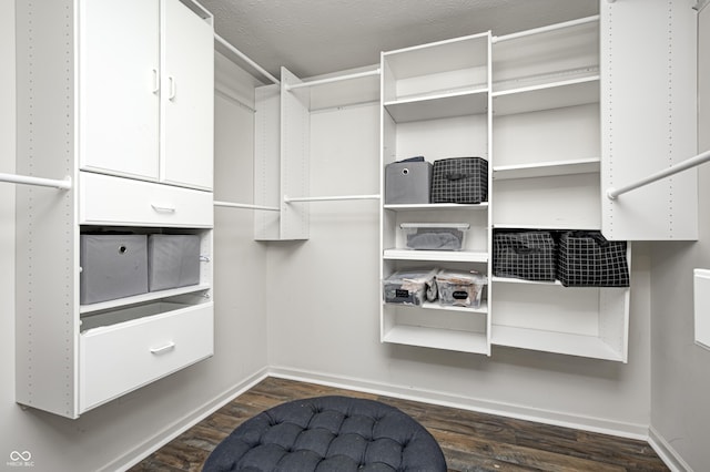 14584 Hinton Dr, Fishers, IN 46037 - spacious closet featuring dark wood-style flooring
