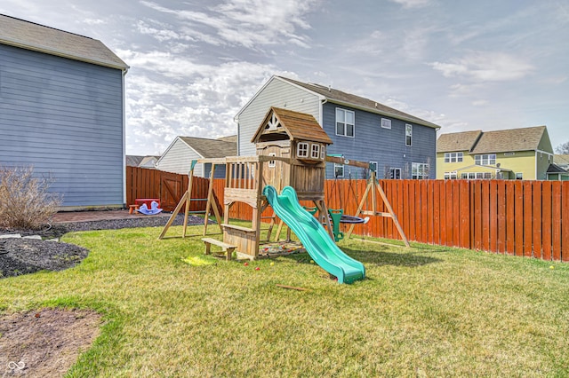 14584 Hinton Dr, Fishers, IN 46037 - view of playground featuring a residential view