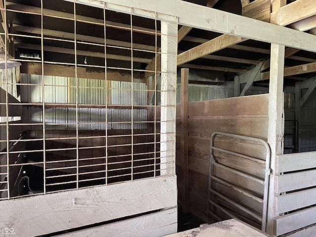 view of horse barn