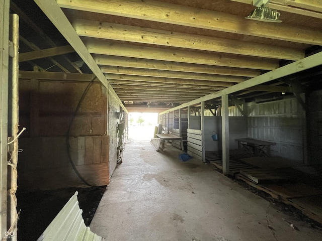 view of horse barn