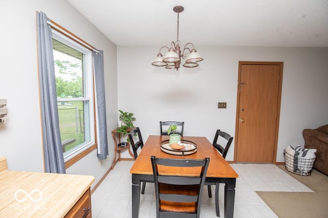5340 N State Highway 7, North Vernon, IN 47265 - dining area with a chandelier and baseboards