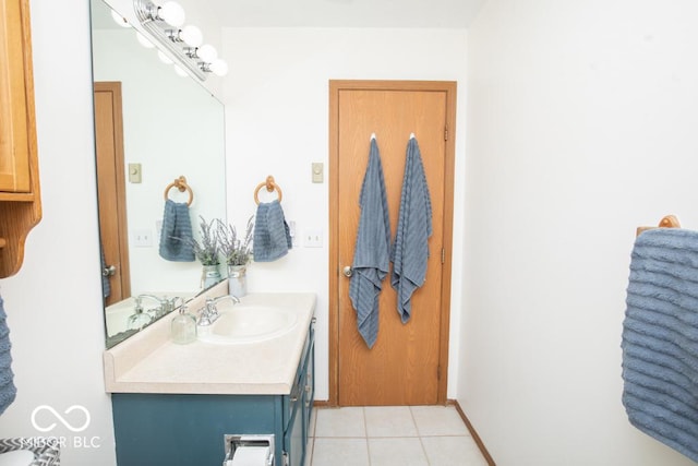 5340 N State Highway 7, North Vernon, IN 47265 - bathroom featuring vanity and tile patterned floors