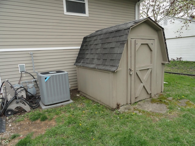 3426 Ireland Dr, Indianapolis, IN 46235 - view of shed featuring cooling unit