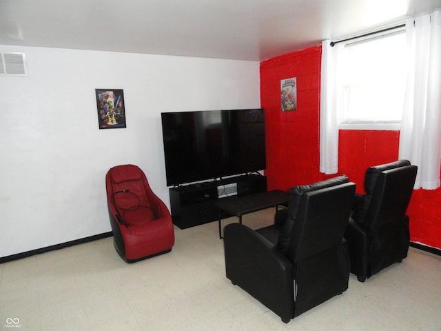 3426 Ireland Dr, Indianapolis, IN 46235 - cinema room featuring tile patterned floors and visible vents