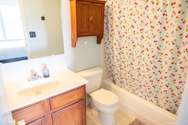9718 Jupiter Pass, Carmel, IN 46032 - bathroom with toilet, vanity, and shower / bath combo with shower curtain