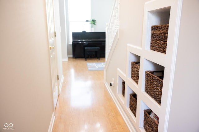 9718 Jupiter Pass, Carmel, IN 46032 - hallway featuring wood finished floors