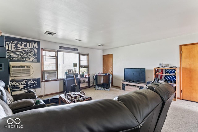 3200 Raible Ave, Anderson, IN 46011 - carpeted living room with cooling unit and visible vents
