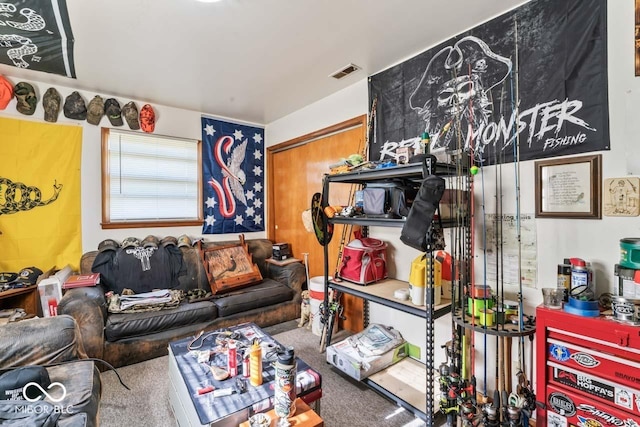 3200 Raible Ave, Anderson, IN 46011 - living area with carpet flooring and visible vents