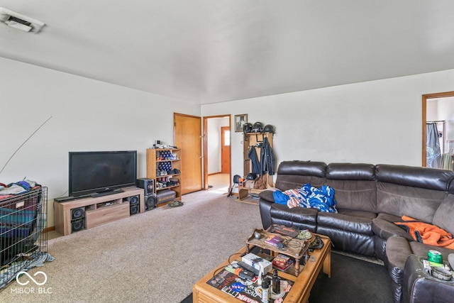 3200 Raible Ave, Anderson, IN 46011 - carpeted living area with visible vents