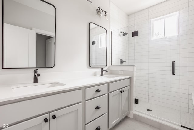 401 Jersey St, Westfield, IN 46074 - full bath with a sink and a stall shower