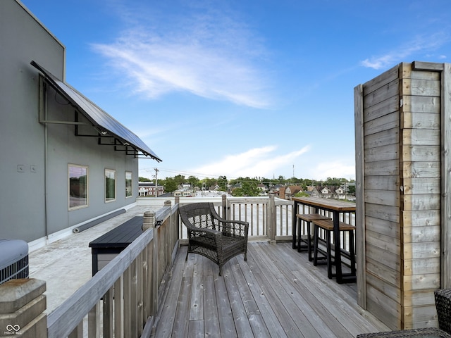 1026 Jackson St, Columbus, IN 47201 - view of wooden deck