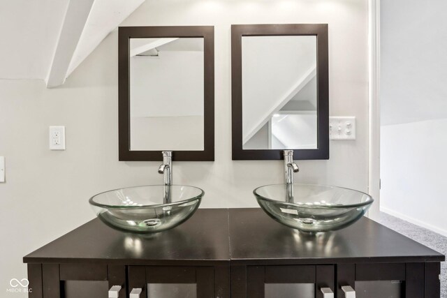 202 Mckim Ave, Indianapolis, IN 46201 - interior space with double vanity and a sink