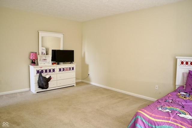 1831 Brook Crossing Way, Indianapolis, IN 46229 - bedroom with baseboards, carpet flooring, and a textured ceiling