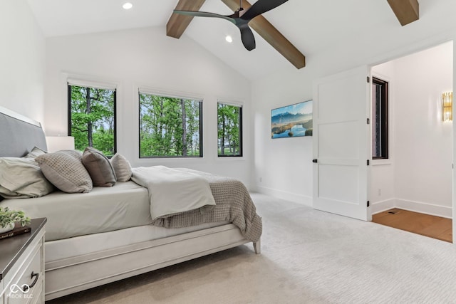 11064 Hamilton Run, Zionsville, IN 46077 - bedroom with baseboards, recessed lighting, and a ceiling fan