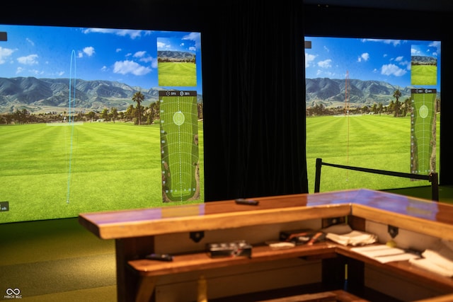 11064 Hamilton Run, Zionsville, IN 46077 - detailed view of a mountain view and golf simulator