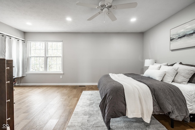 2823 Somerset Bay, Indianapolis, IN 46240 - bedroom featuring wood finished floors, recessed lighting, and ceiling fan