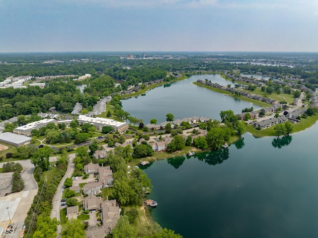 2823 Somerset Bay, Indianapolis, IN 46240 - aerial perspective of suburban area featuring a large body of water