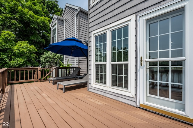 2823 Somerset Bay, Indianapolis, IN 46240 - view of wooden deck