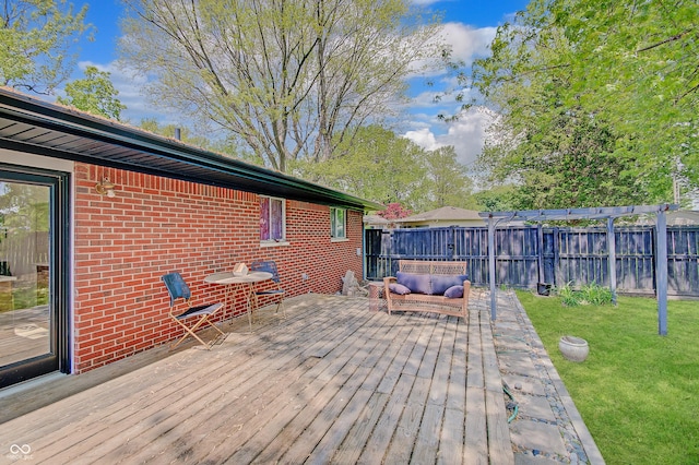 view of deck