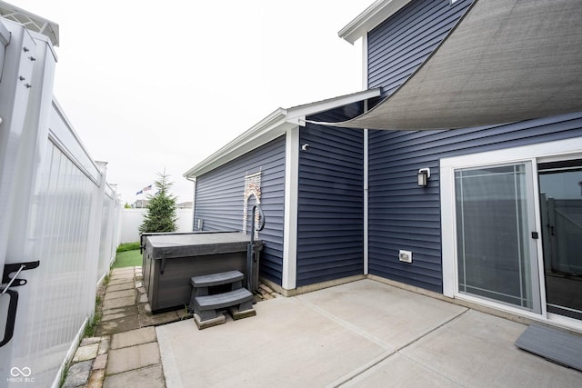 2628 Lamar Dr, Whitestown, IN 46075 - view of patio featuring a hot tub