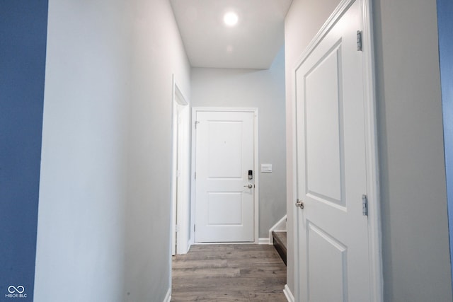 2628 Lamar Dr, Whitestown, IN 46075 - corridor featuring wood finished floors