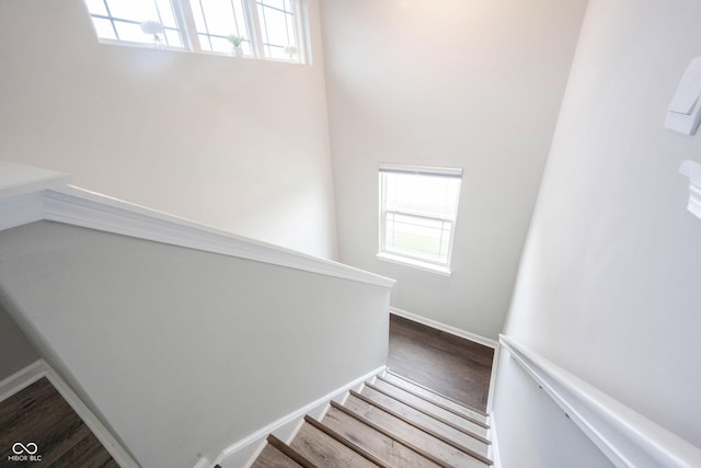 2628 Lamar Dr, Whitestown, IN 46075 - stairs featuring wood finished floors and baseboards